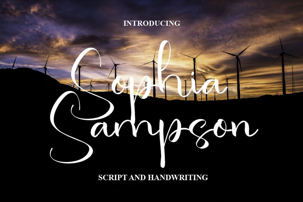 Font Sophia Sampson