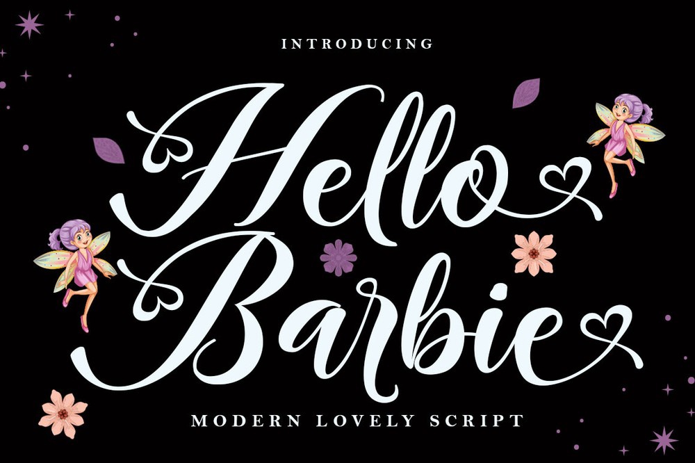 Font Hello Barbie Script