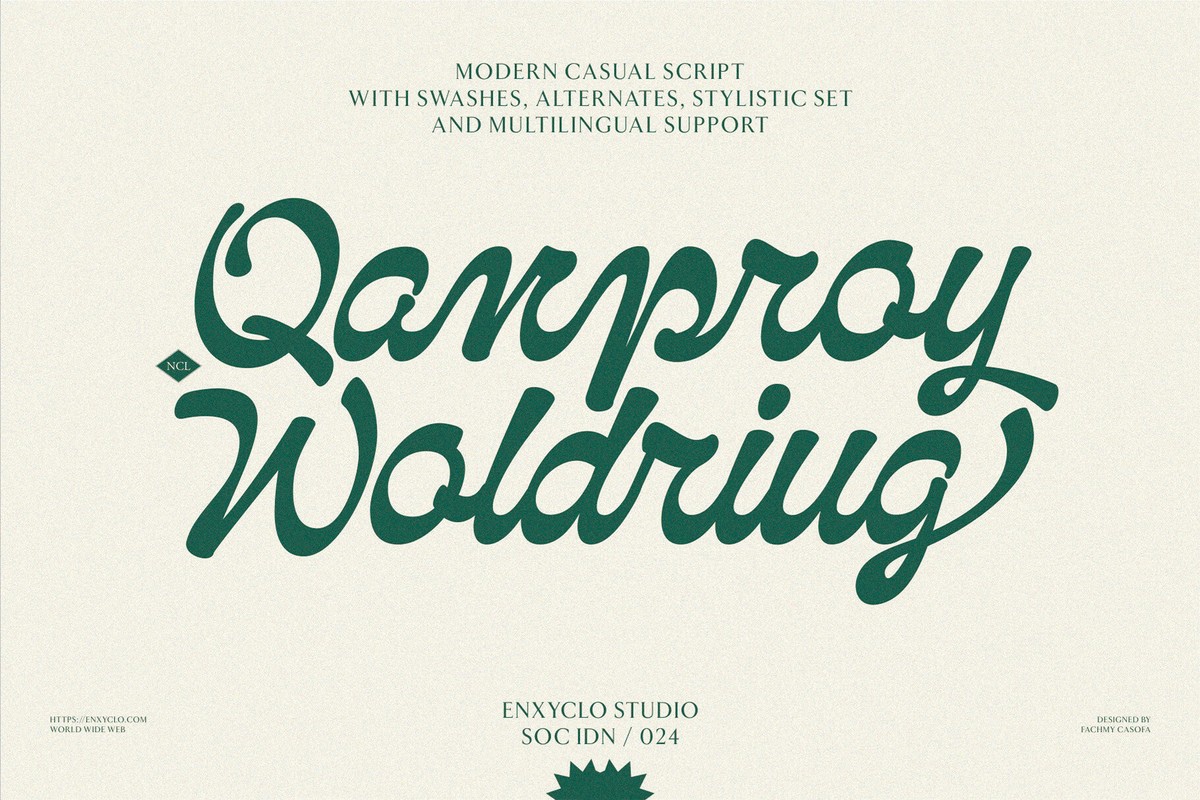 Font NCL Qanproy Woldriug