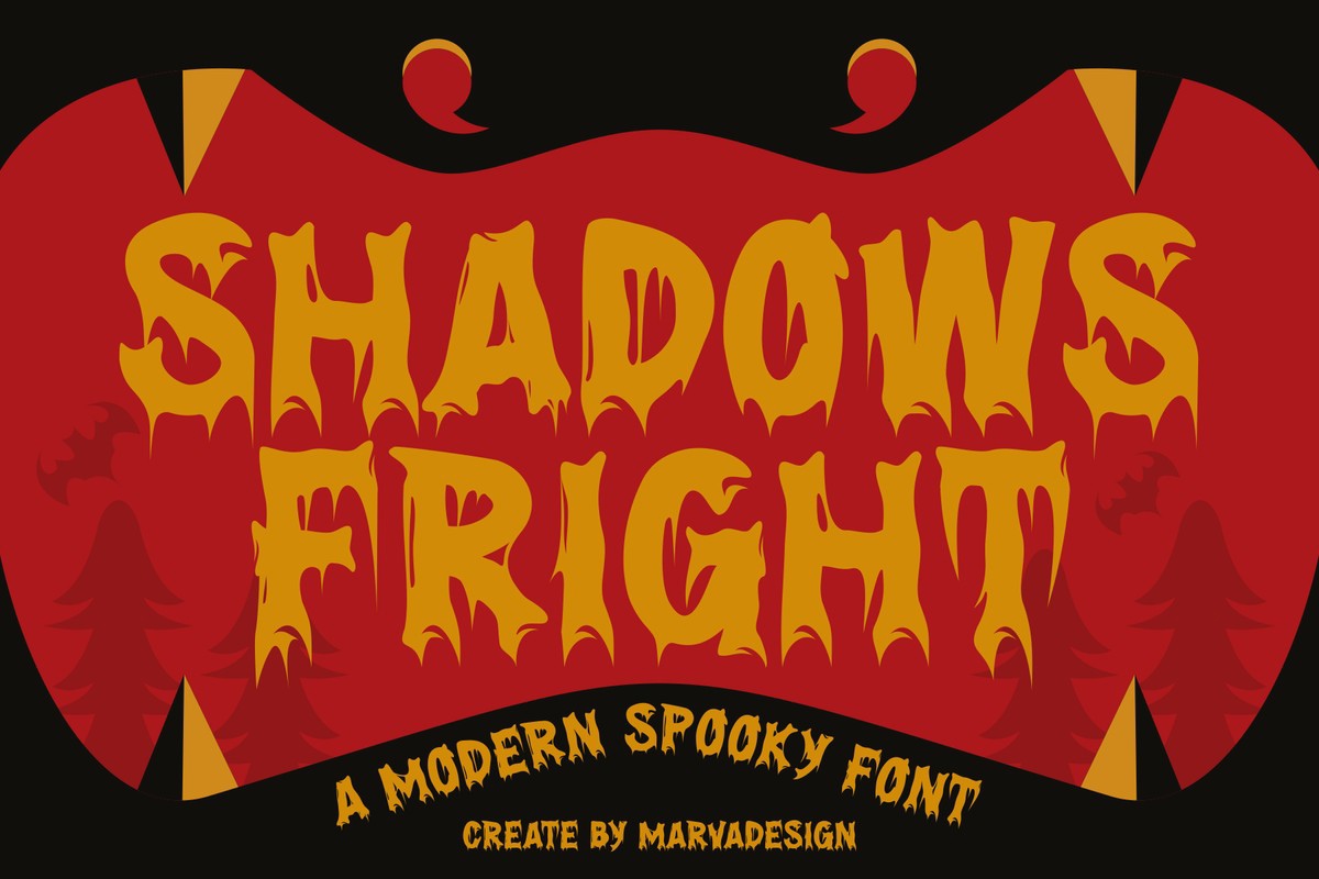 Font Shadows Fright