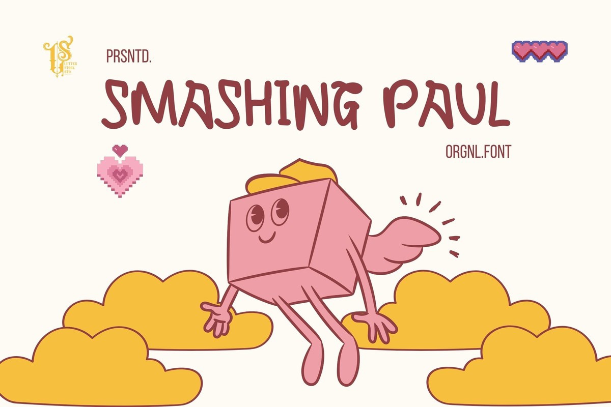 Font Smashing Paul: download and install on the WEB site