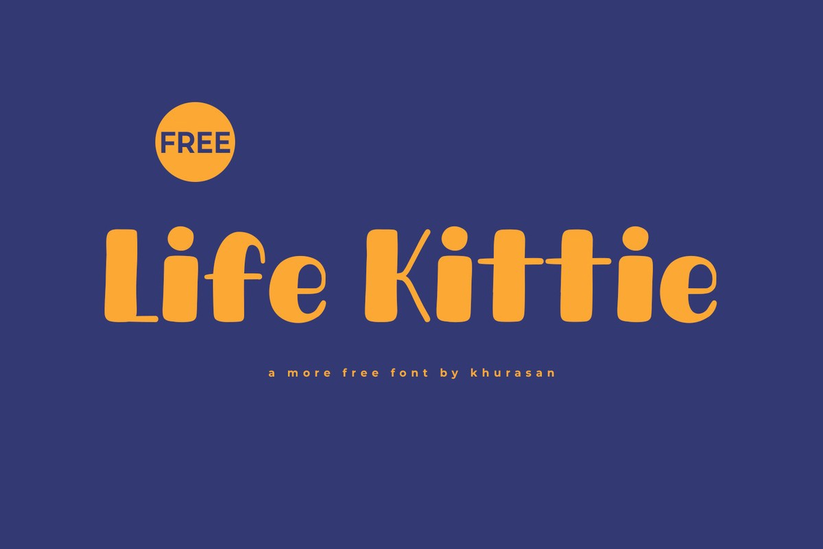 Font Life Kittie: download and install on the WEB site