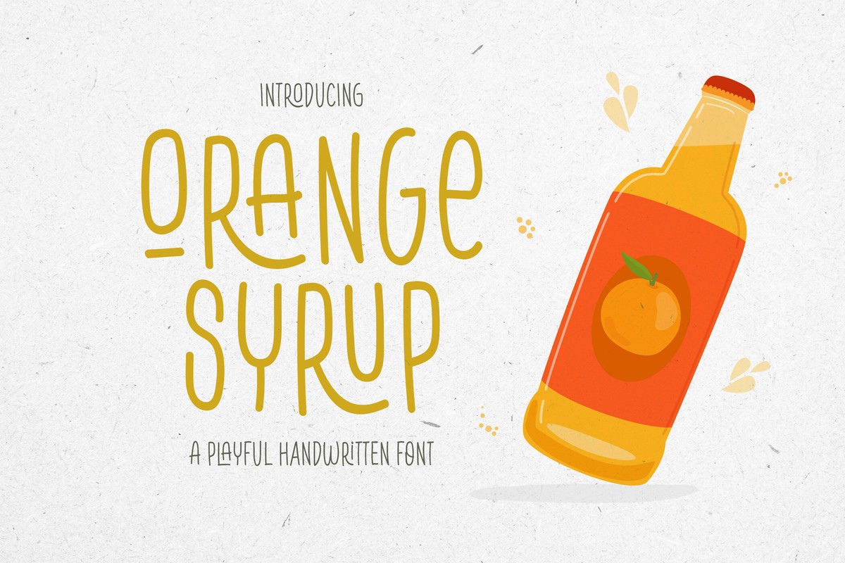 Font Orange Syrup