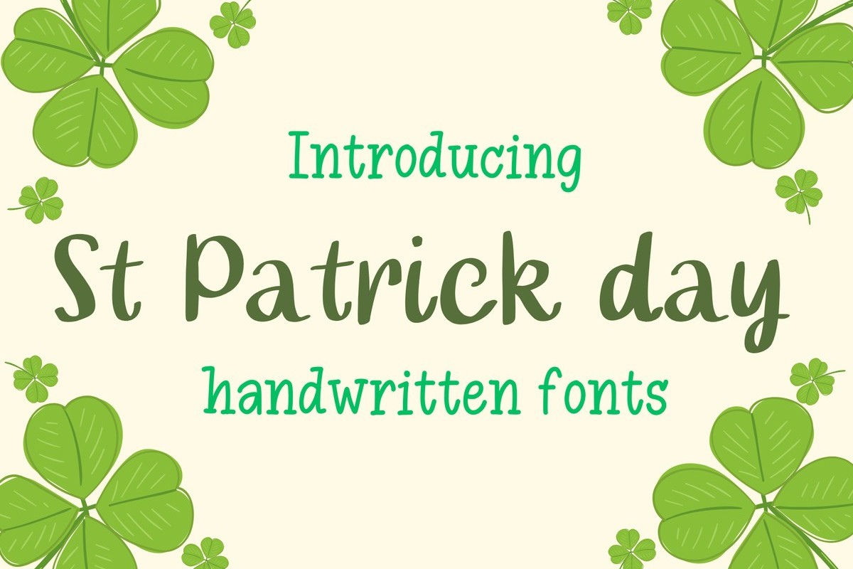 Font St Patrick Day