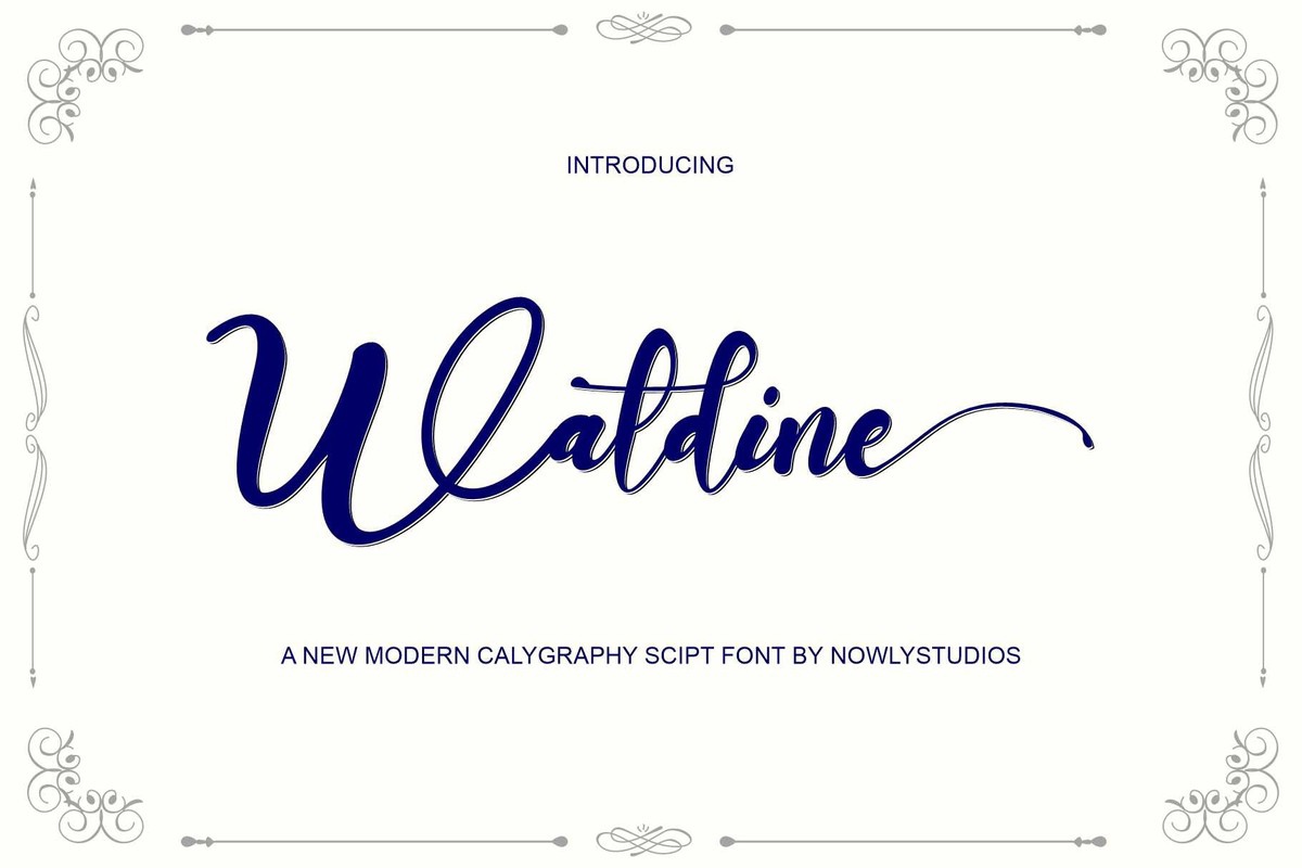 Font Waldine