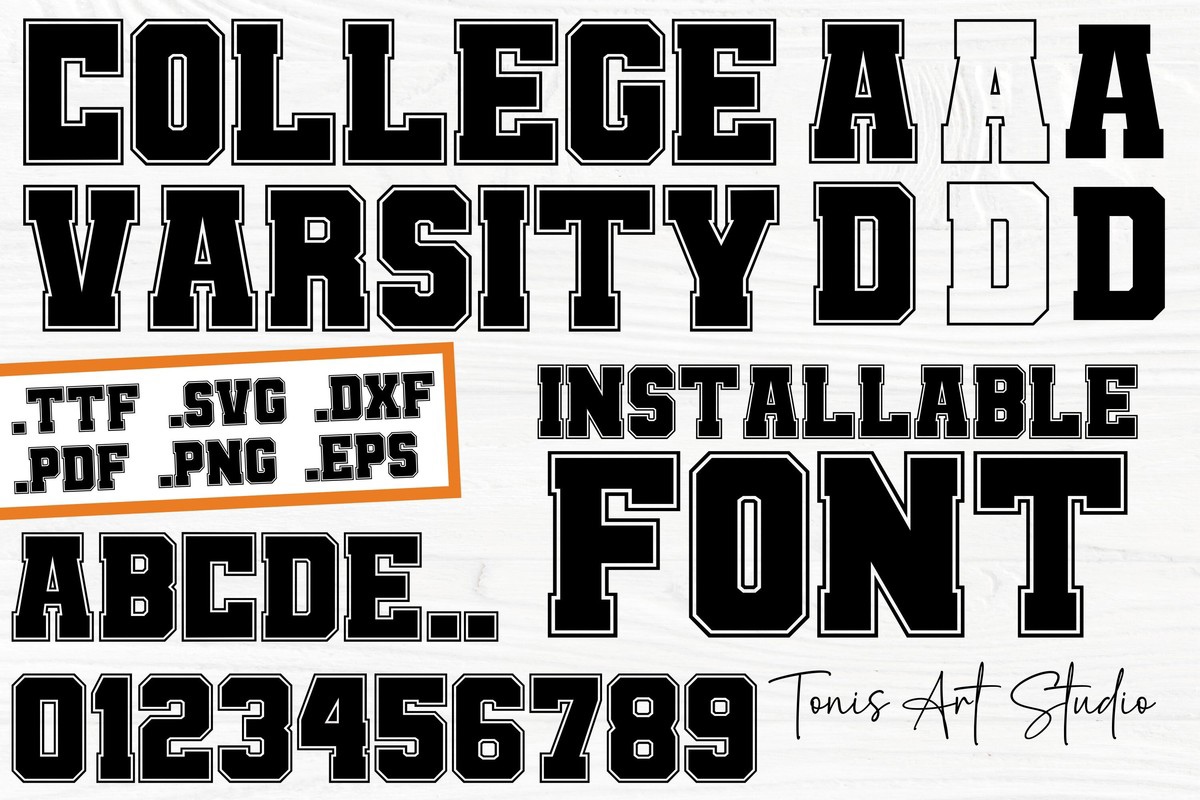 Font AB College Outline