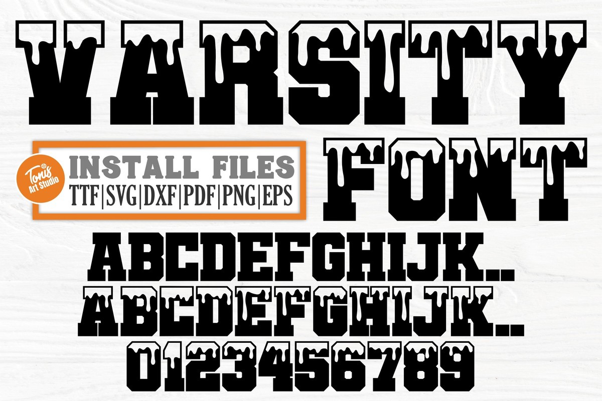 Font AB Dripping Varsity