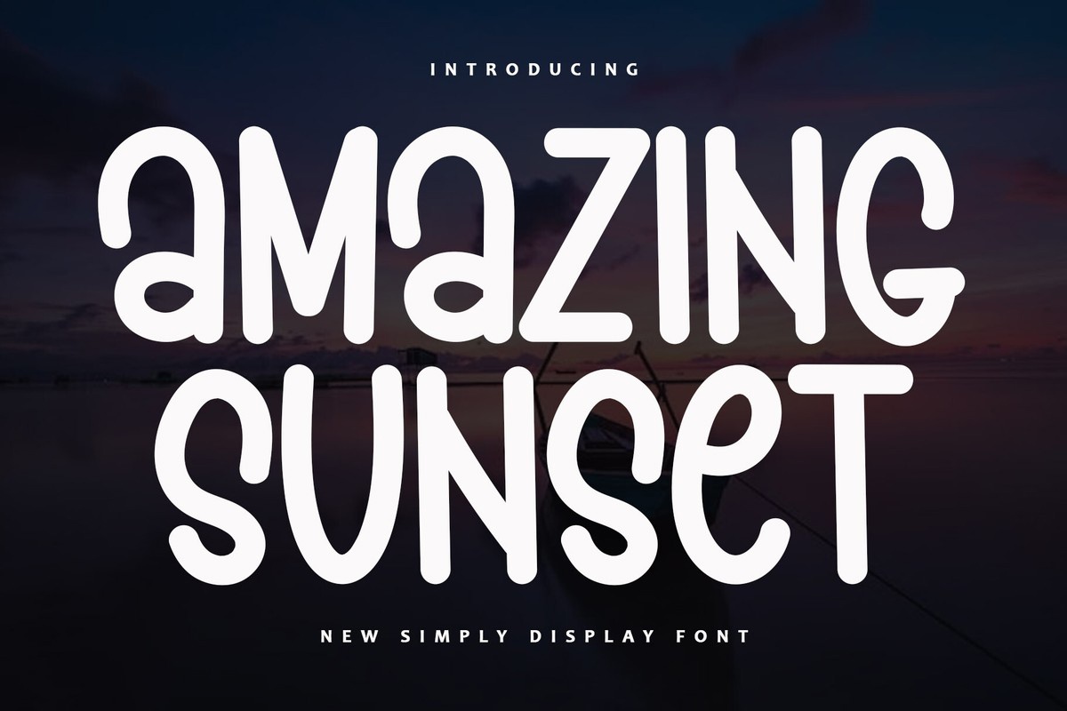 Font Amazing Sunset