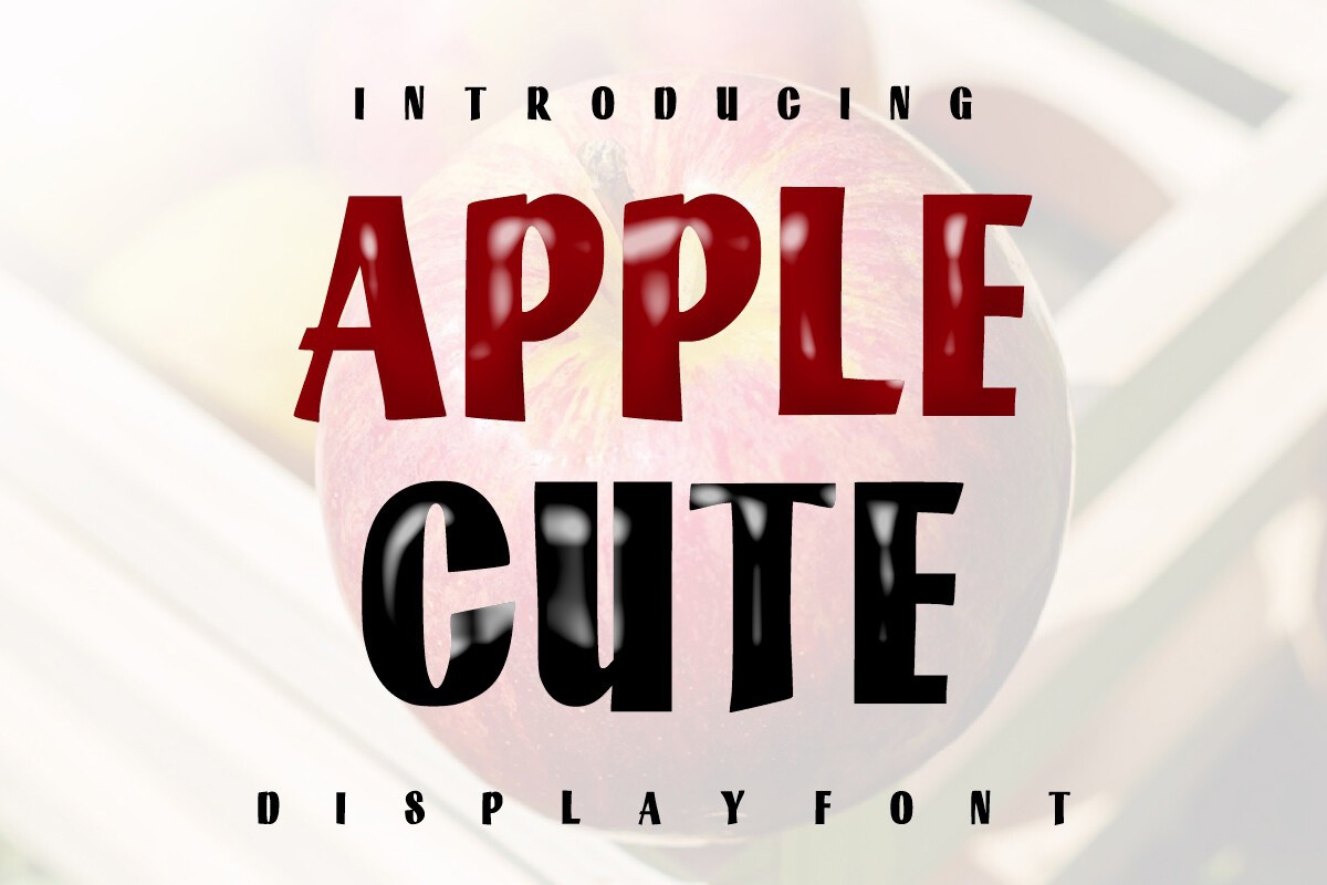 Font Apple Cute