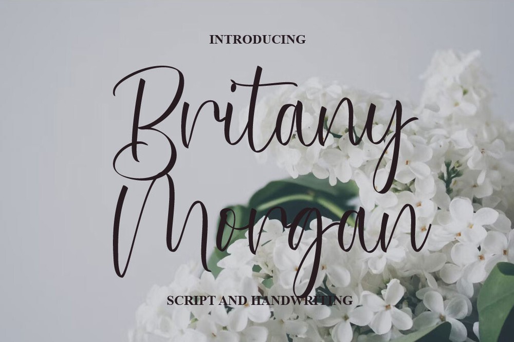 Font Britany Morgan