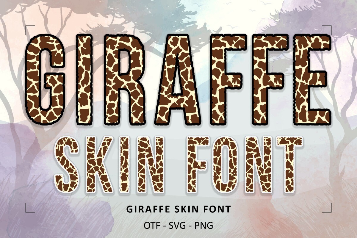 Font Giraffe Skin