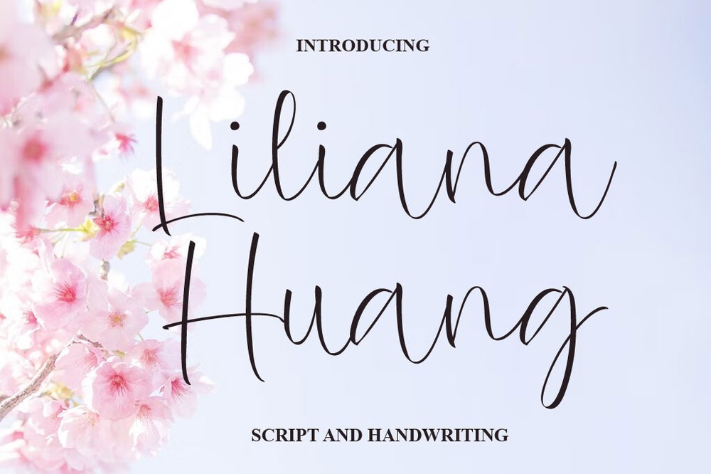 Font Liliana Huang