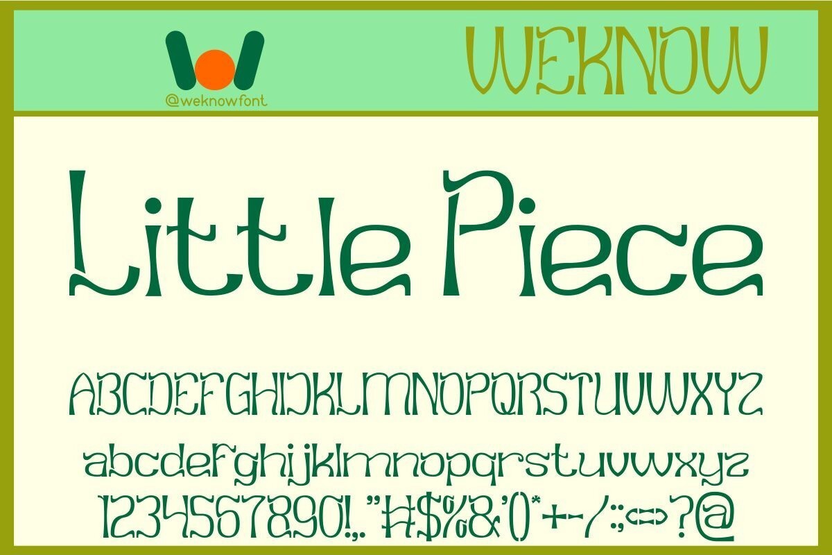 Font Little Piece