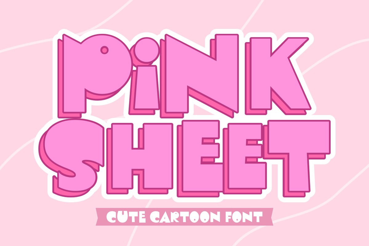 Font Pink Sheet