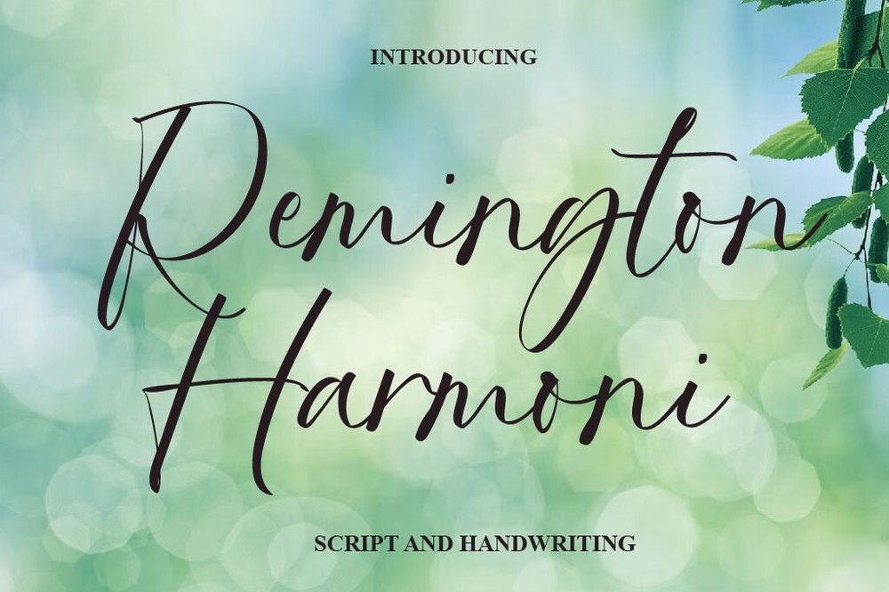 Font Remington Harmoni: download and install on the WEB site