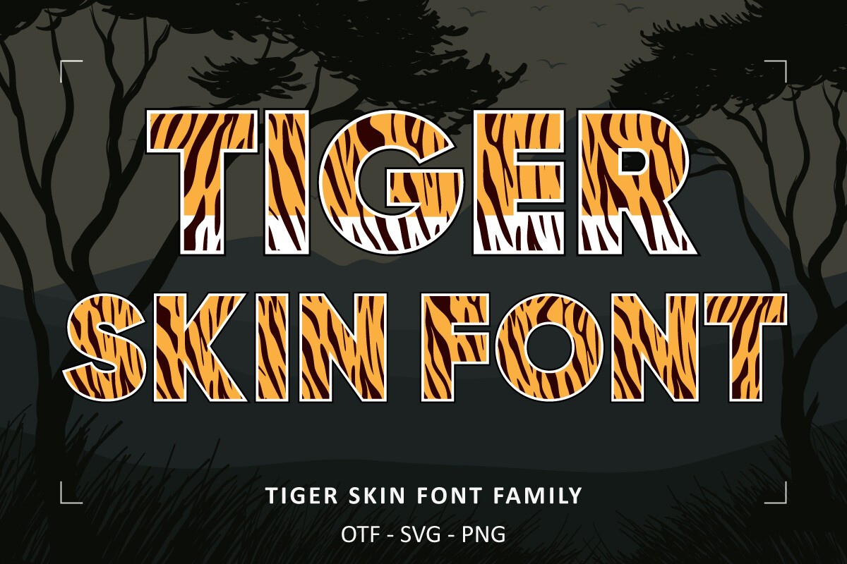 Font Tiger Skin