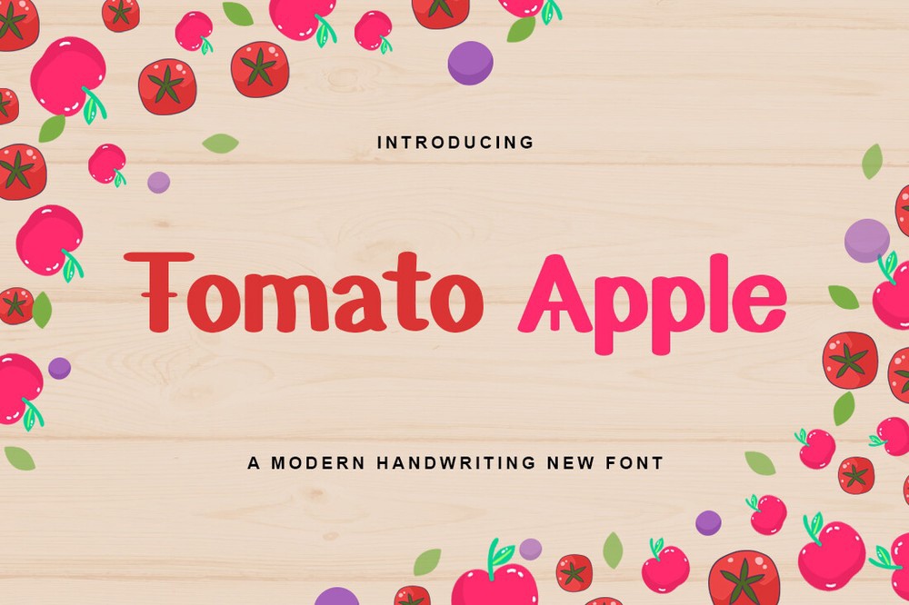 Font Tomato Apple