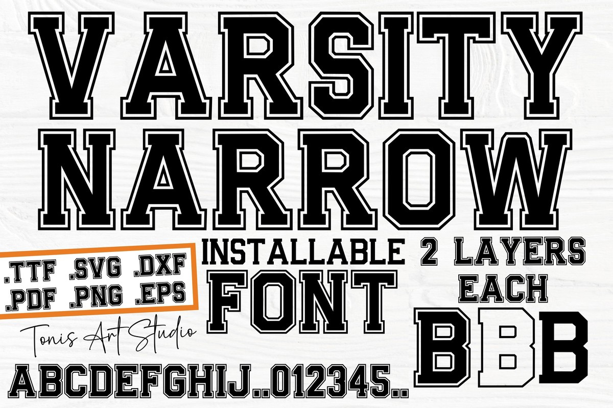 Font AB Varsity Narrow