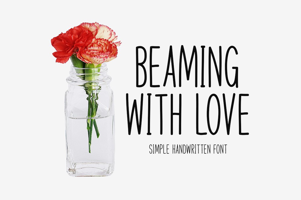 Font Beaming with Love