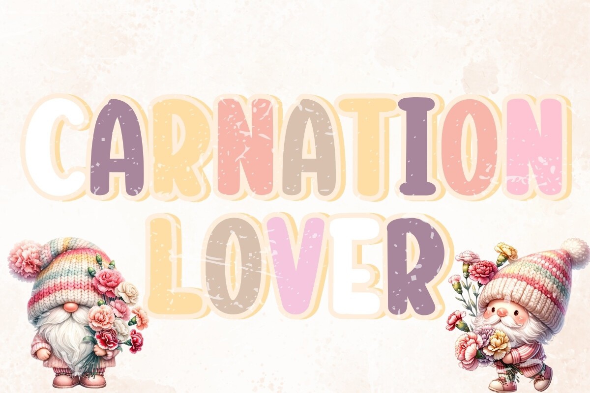 Font Carnation Lover