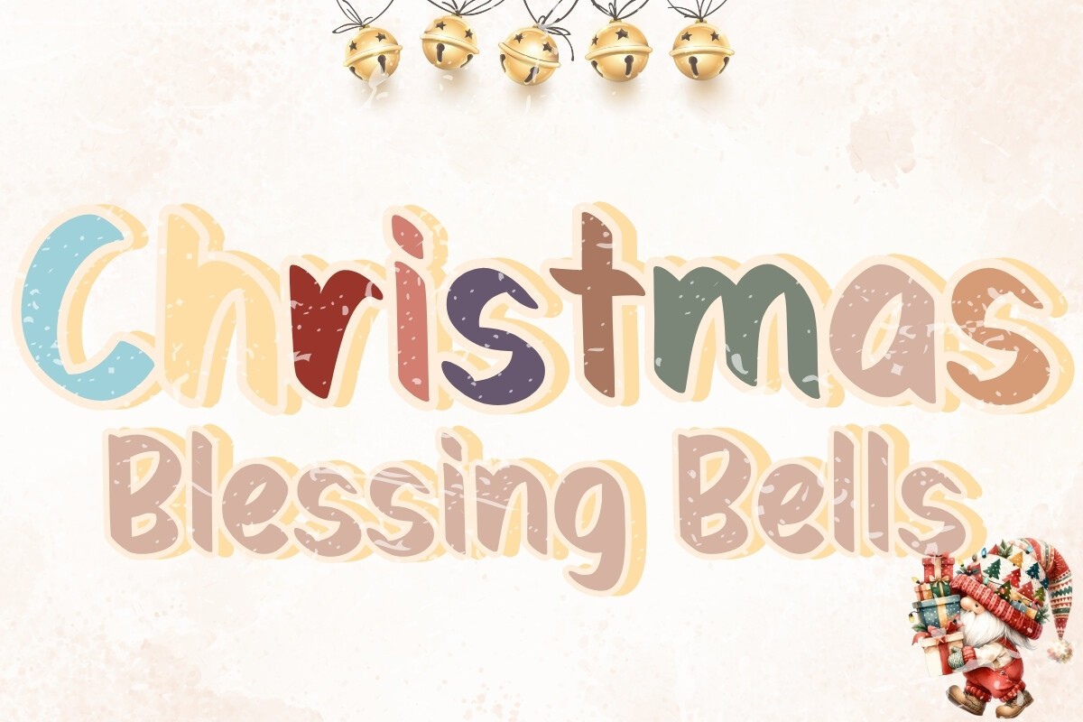 Font Christmas Blessing Bells