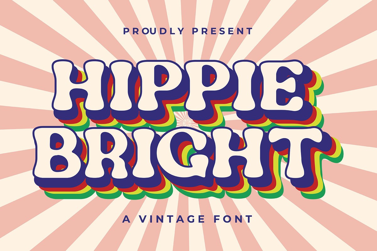 Font Hippie Bright