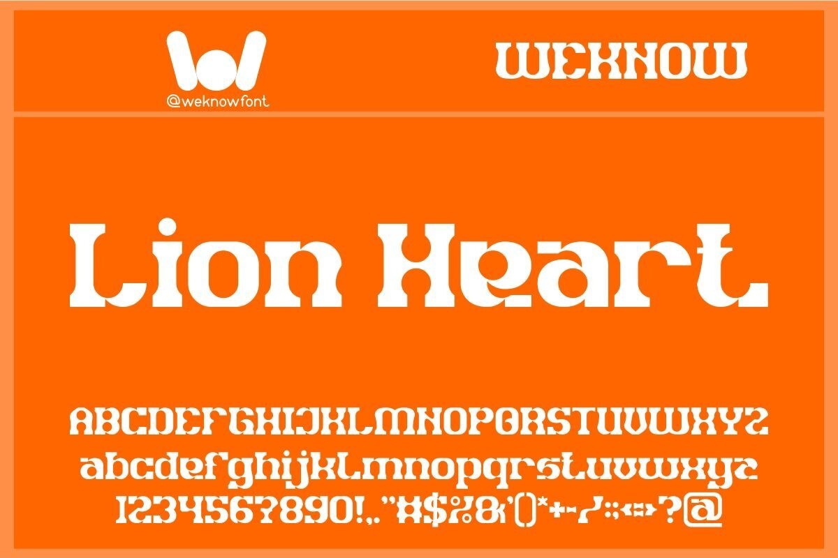 Font Lion Heart