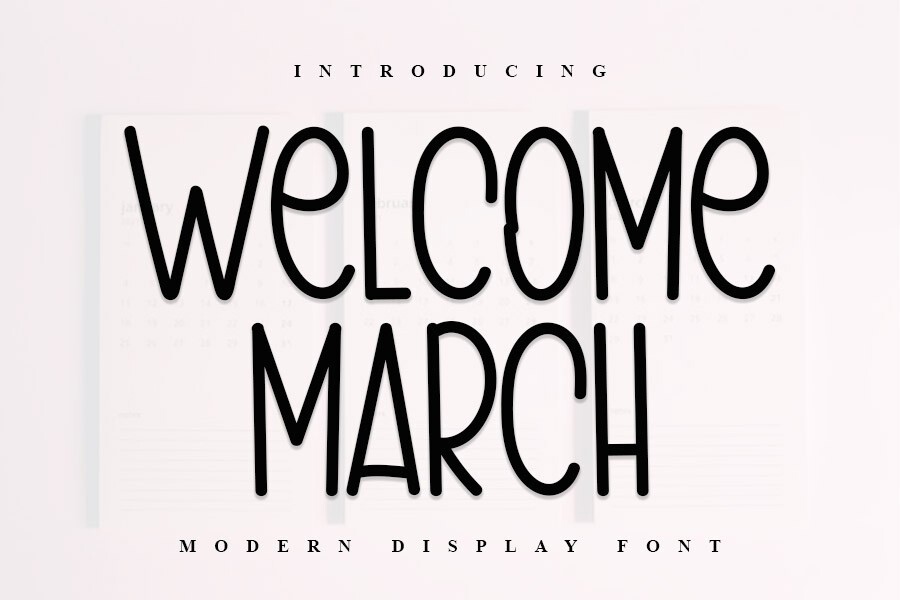 Font Welcome March