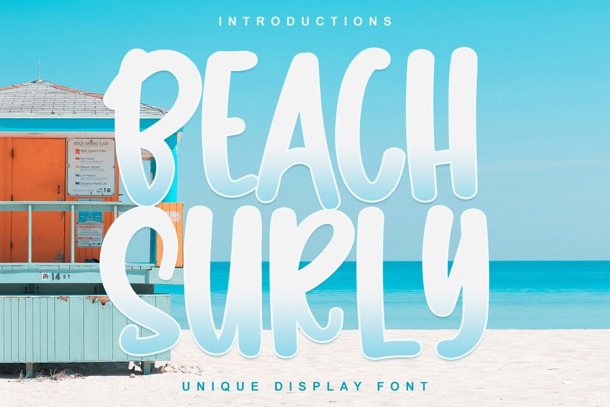 Font Beach Surly