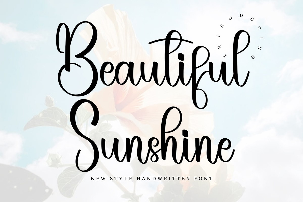 Font Beаutiful Sunshine