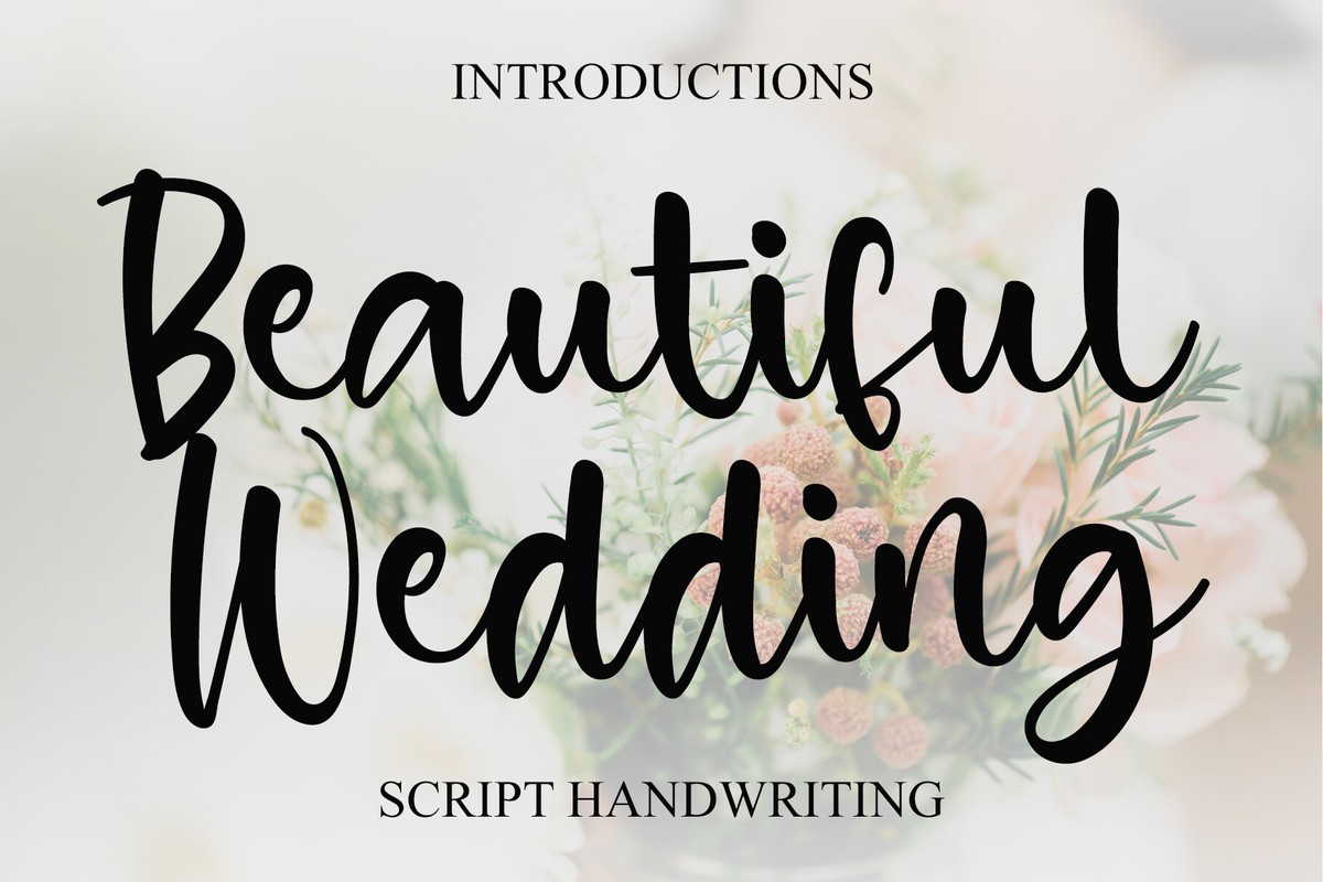 Font Beautiful Wedding