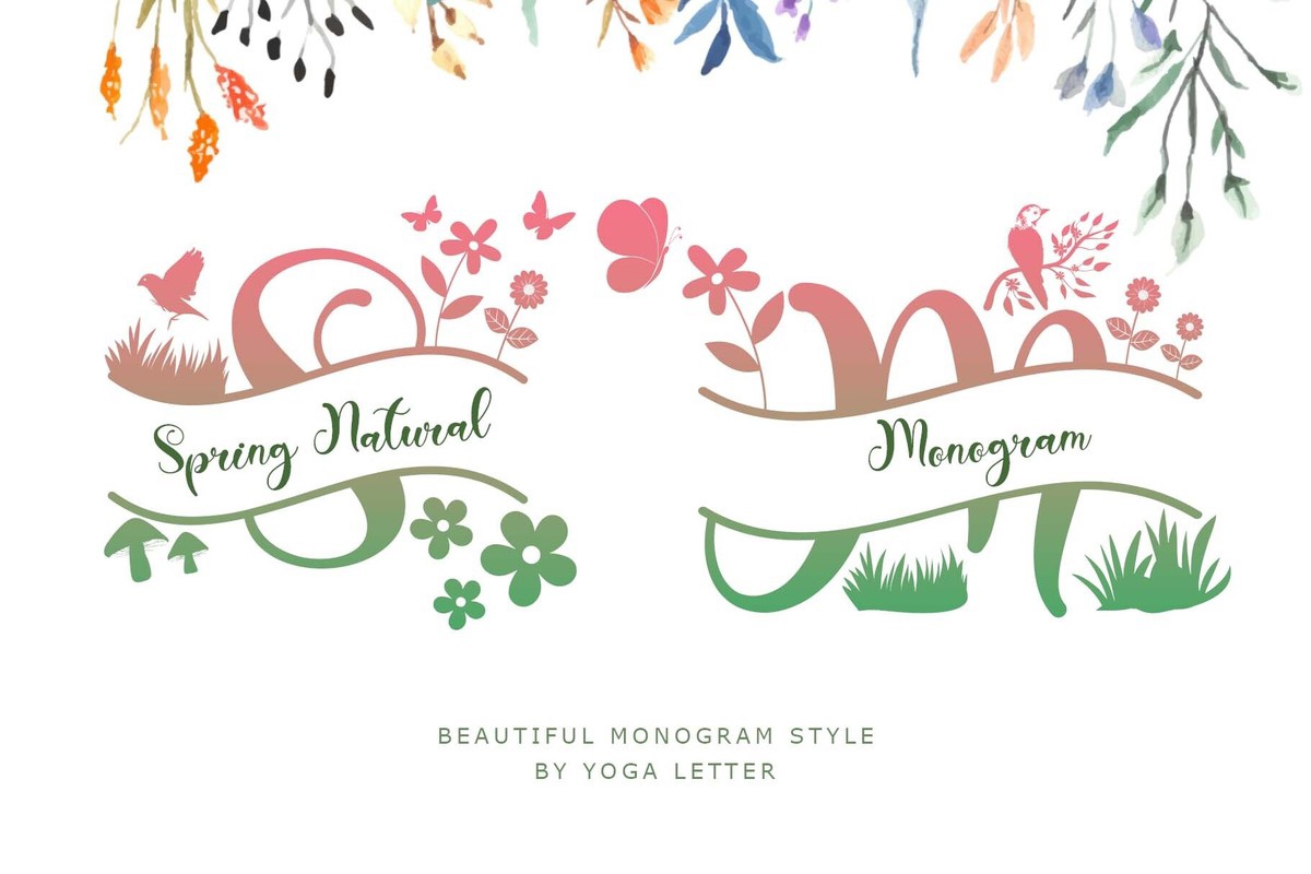 Font Spring Natural Monogram