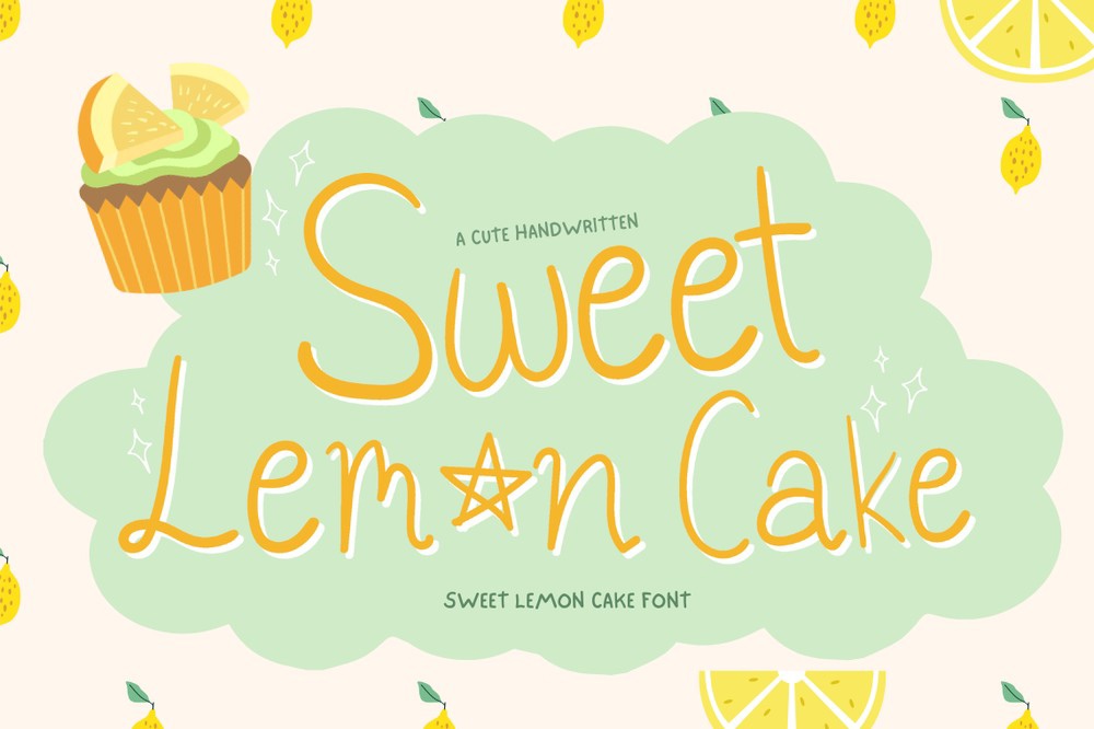 Font Sweet Lemon Cake