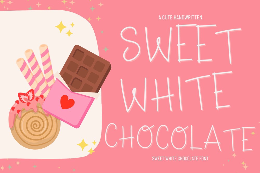 Font Sweet White Chocolate