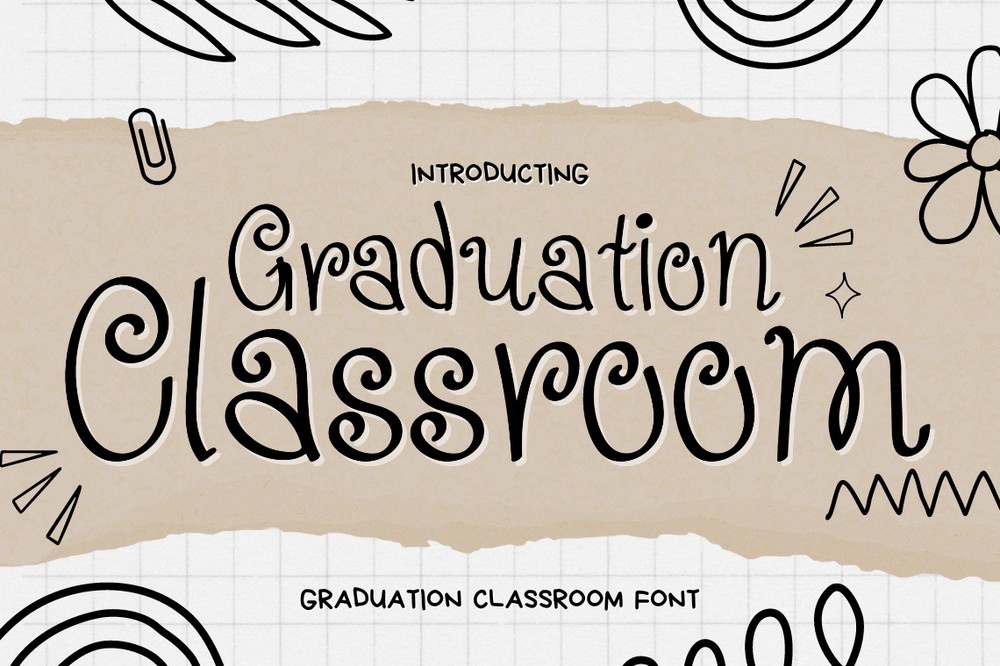 Font Graduation Classroom