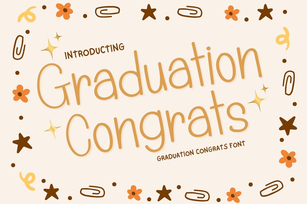 Font Graduation Congrats