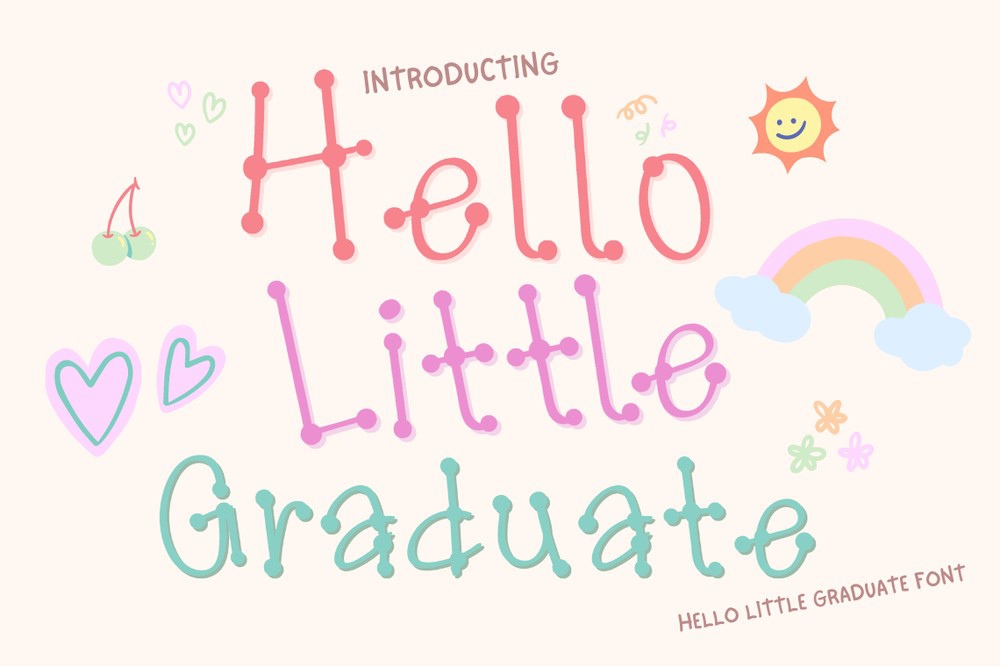 Font Hello Little Graduate