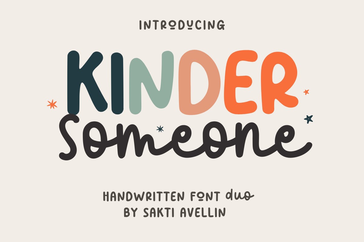 Font Kinder Someone Duo