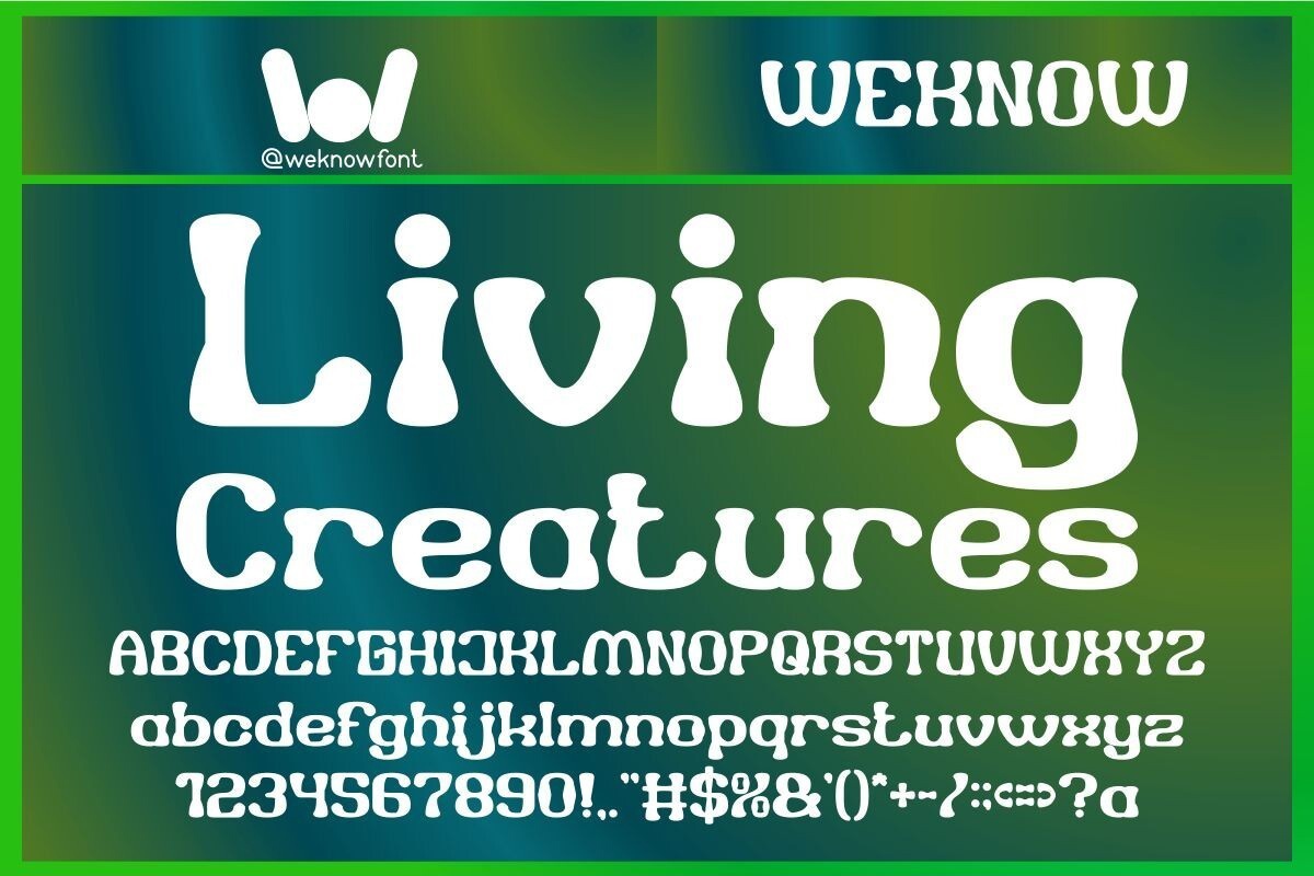 Font Living Creatures