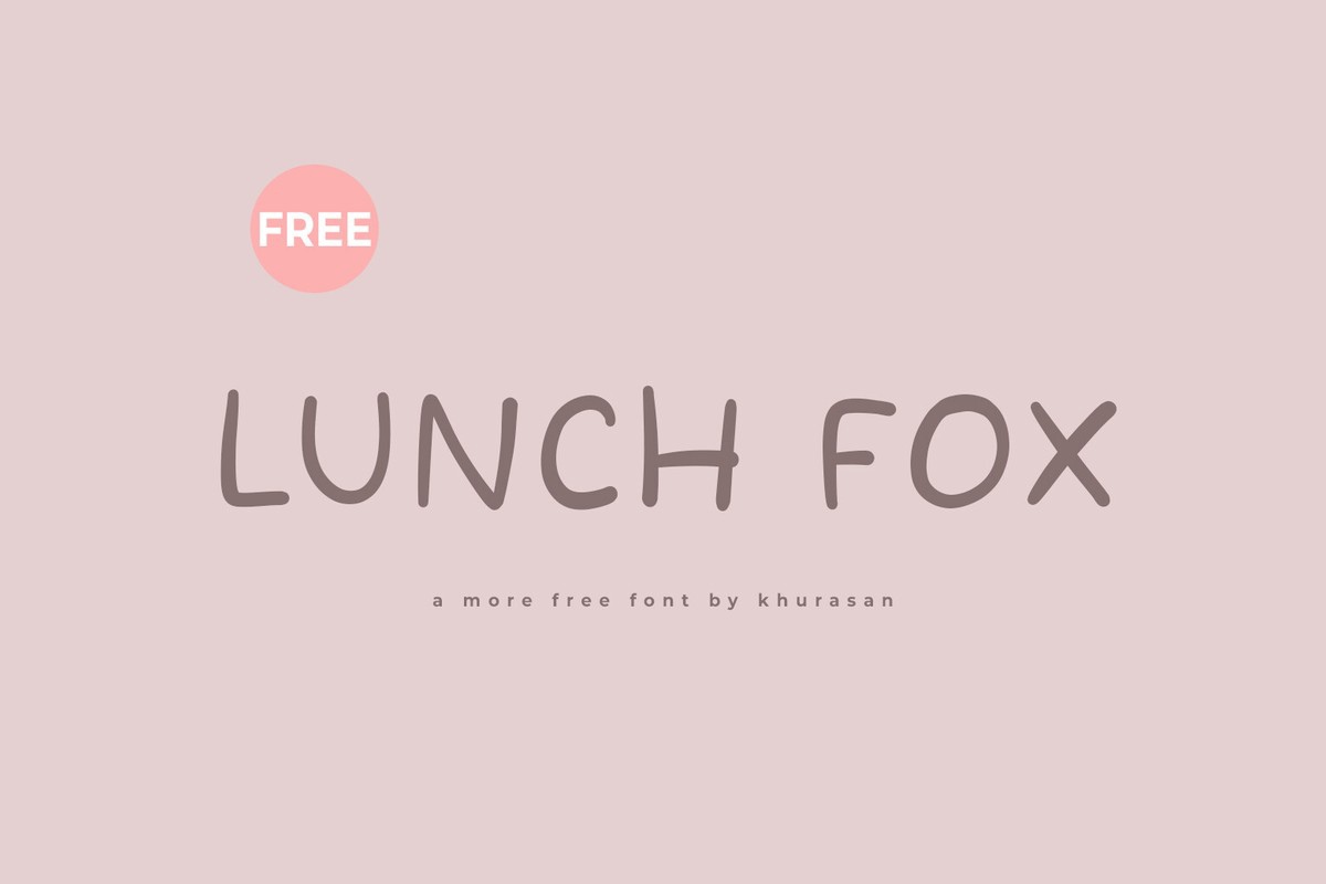 Font Lunch Fox