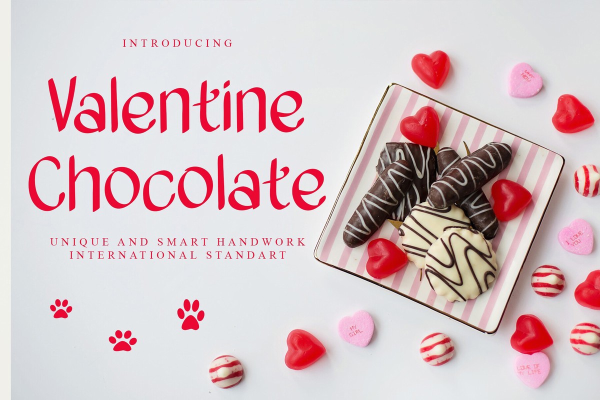 Font Valentine Chocolate