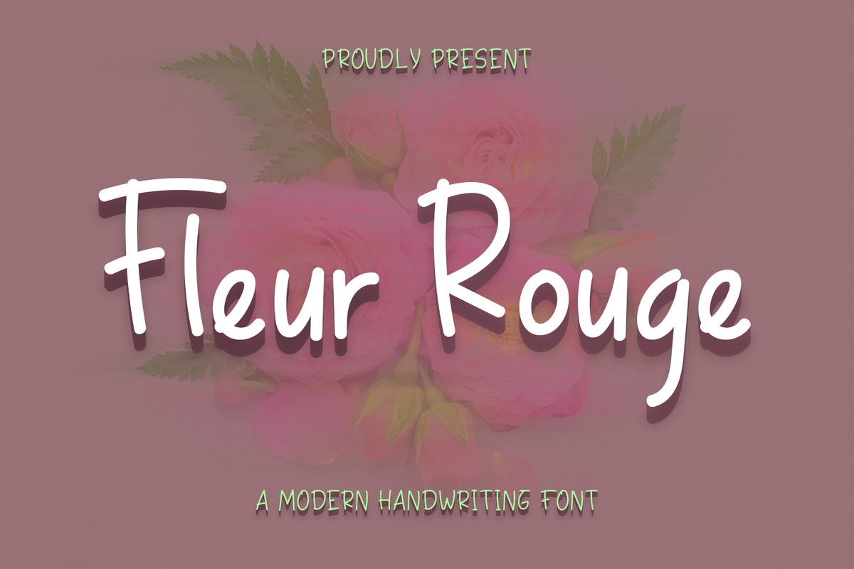 Font Fleur Rouge