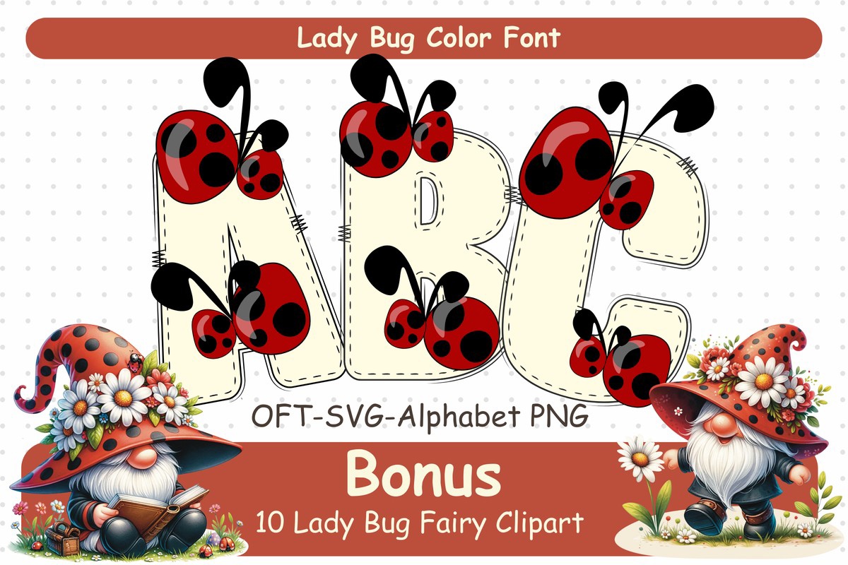 Font Lady Bugs