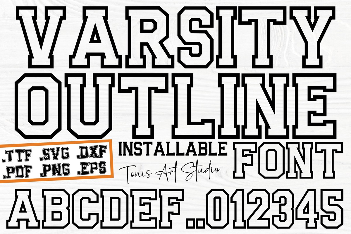 Font AB Varsity Outline