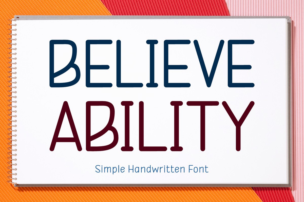 Font Believe Ability