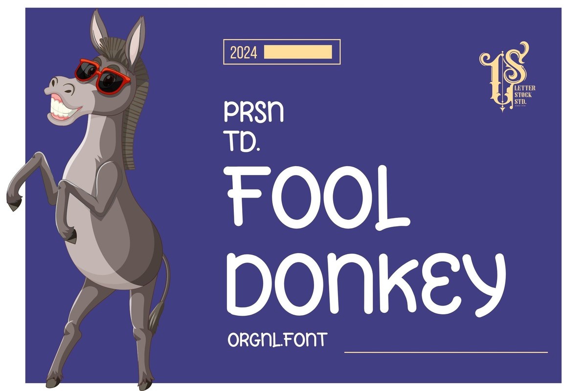 Font Fool Donkey