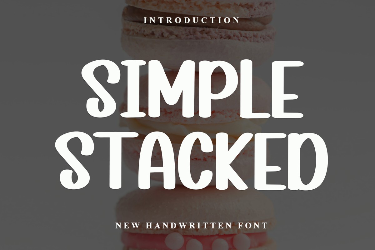 Font Simpel Stacked