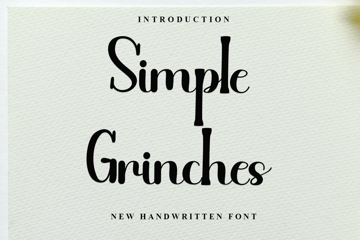 Font Simple Grinches