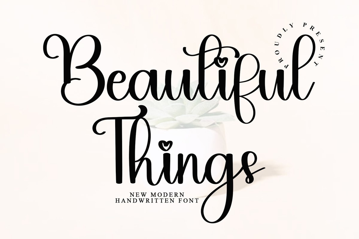 Font Beautiful Things