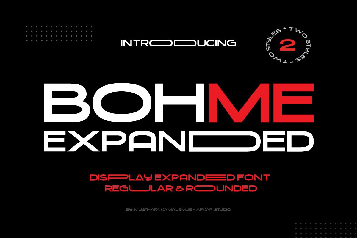 Font Bohme Expanded